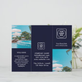 Marine Modern Logo | Aangepaste Foto Zakelijke Hui (Staand voorkant)