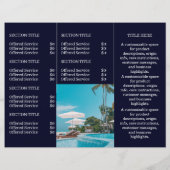 Marine Modern Logo | Aangepaste Foto Zakelijke Hui (Achterkant)