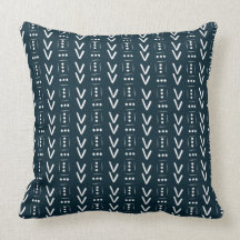 Marine Modern Pijl Modderdoek Print Accent