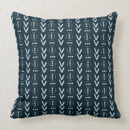 Marine Modern Pijl Modderdoek Print Accent Kussen
