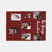 Marine moderne multi foto familie huis decor fleece deken (Voorkant (Horizontaal))