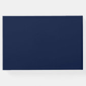 Marine moderne rustieke bruiloft gastenboek (Achterkant)