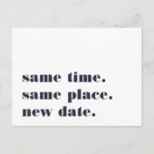 Marine | Moderne uitnodiging voor uitstel van de b (Voorkant)