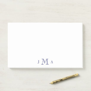 Marine Monogram Kantoor Post-it® Notes
