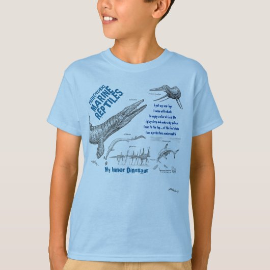 Marine My Inner Dinosaur Kinder Shirt Greg Paul (Voorkant)