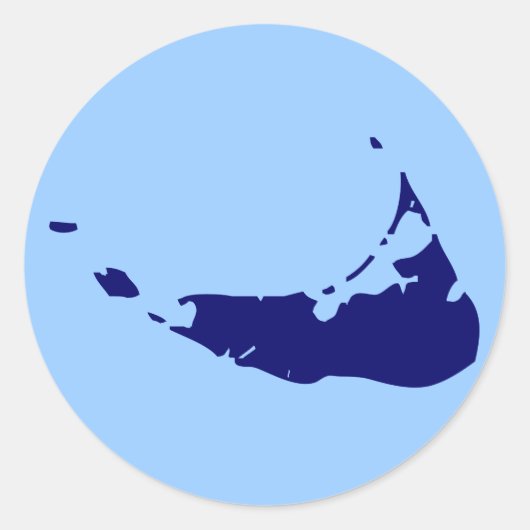 MARINE NANTUCKET RONDE STICKER (Voorkant)