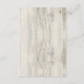 Marine Nautical Driftwood Beach Bruiloft Details Informatiekaartje (Achterkant)