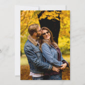 Marine Nautical Sketch Anker Foto Bruiloft Kaart (Achterkant)