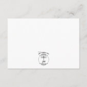 Marine Nautical Wedding Details Informatiekaartje (Achterkant)