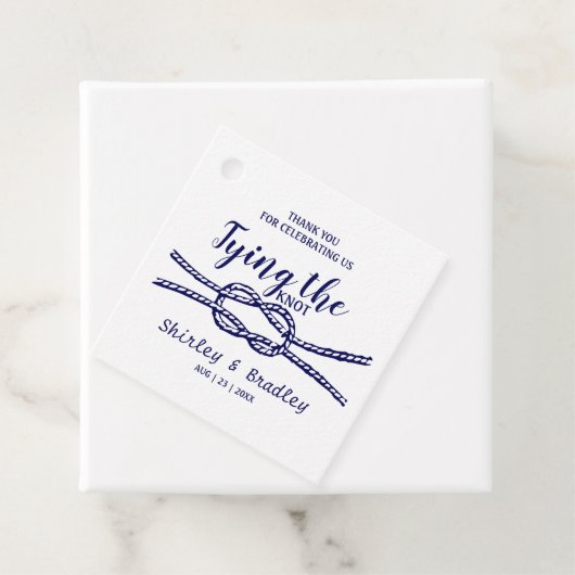 Marine Nautical Wedding Favor Dank u Bedankjes Labels (In situ)