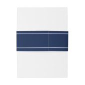 Marine nautisch monogram witte anker bruiloft uitnodigingen wikkel (Achterkant Voorbeeld)