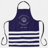 Marine nautische aangepaste naam schort (Voorkant)