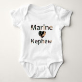 Marine Nephew Heart Camo Romper (Voorkant)