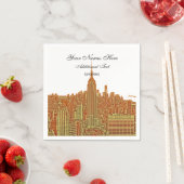 Marine NYC Silhouette, ESB Servetten (Insitu)