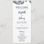 Marine Octopus bruiloft ceremonie programma Programmakaart (Voorkant)