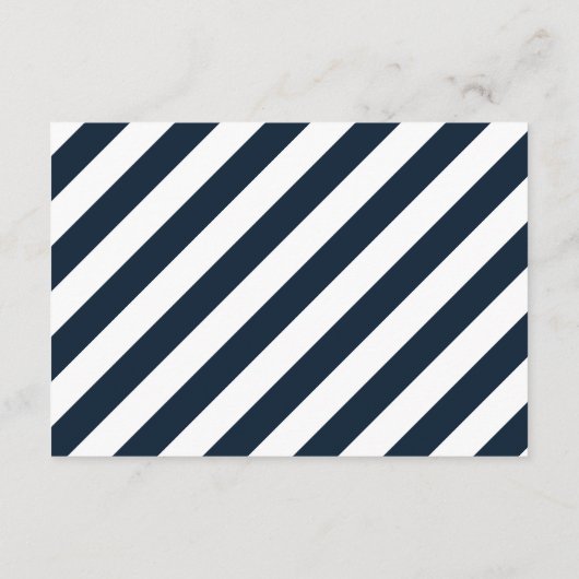 Marine Octopus Bruiloft Informatie Kaart (Achterkant)