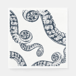 Marine Octopus Papieren servetten