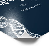 Marine Octopus Party Favor Trouwbord Foto Afdruk (Hoek)