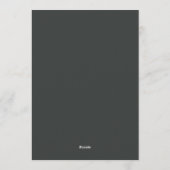 Marine Oker Clair-obscur Bruiloft Kaart (Achterkant)