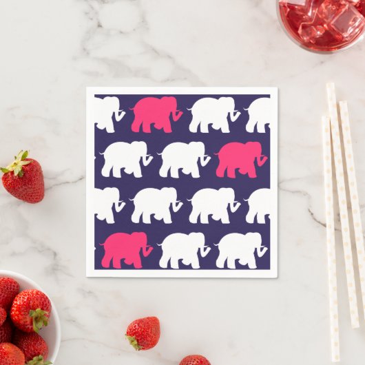 Marine olifanten cocktail servetten (Insitu)