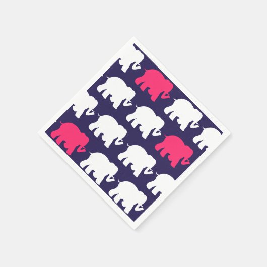 Marine olifanten cocktail servetten (Hoek)