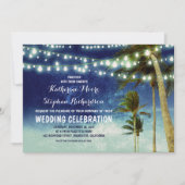 marine ombre strand bruiloft uitnodigingen (Voorkant)