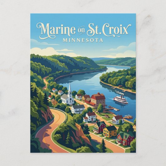 Marine on St. Croix USA Briefkaart (Voorkant)