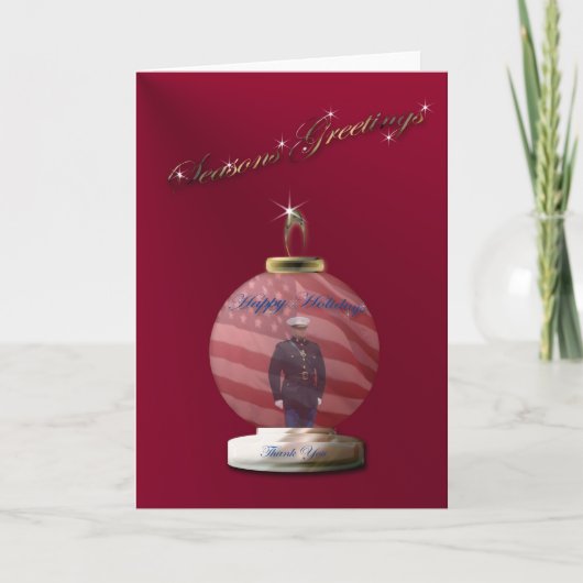 Marine Ornament Christmas Kaart (Voorkant)