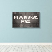 Marine Parade, Napier, Nieuw-Zeeland Canvas Afdruk (Insitu (Houten vloer))