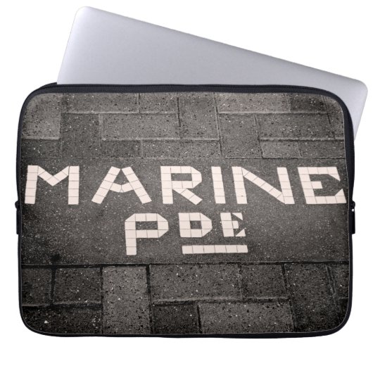 Marine Parade, Napier, Nieuw-Zeeland Laptop Sleeve (Voorkant)