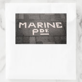 Marine Parade, Napier, Nieuw-Zeeland Rechthoekige Sticker (Tas)