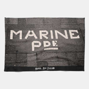 Marine Parade, Napier, Nieuw-Zeeland Theedoek