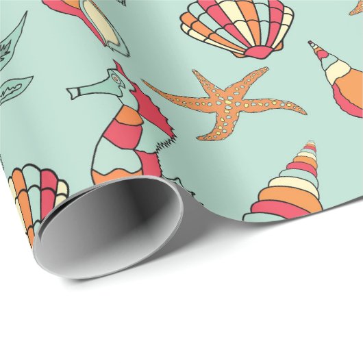 Marine Pattern Cadeaupapier (Rol Hoek)