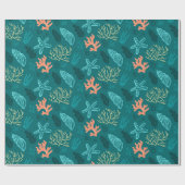 Marine Pattern Cadeaupapier (Vlak)