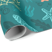 Marine Pattern Cadeaupapier (Rol Hoek)