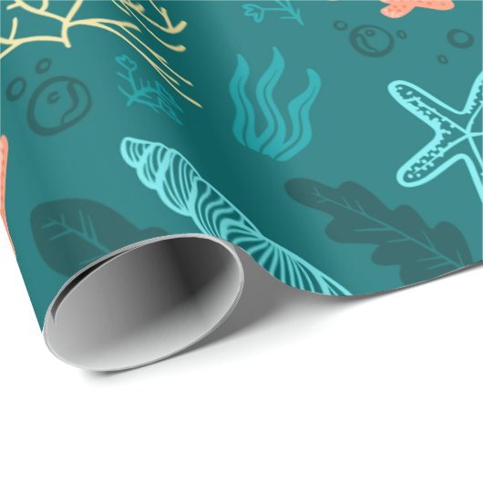 Marine Pattern Cadeaupapier (Rol Hoek)