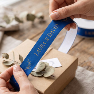 Marine Persoonlijk Trouwcadeau Lint