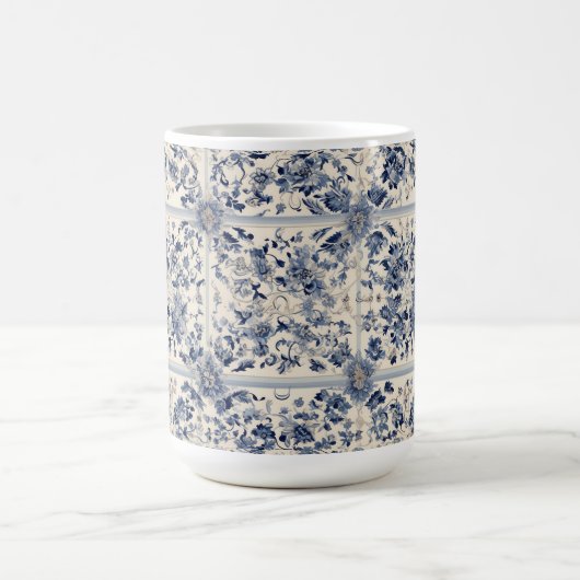 Marine Perzisch tapijt patroon Koffiemok (Center)