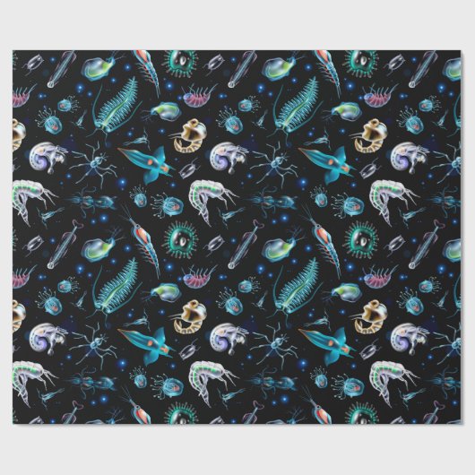 Marine Plankton Cadeaupapier (Vlak)