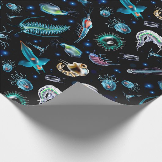 Marine Plankton Cadeaupapier (Hoek)