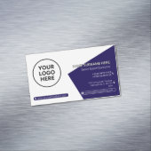 Marine QR Professioneel Bedrijf Modern Magnetisch Visitekaartje (Voorbeeld)