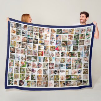 Marine rand 140 foto's Maak je eigen collage Fleece Deken