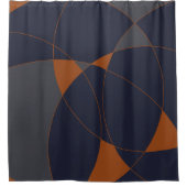 Marine & roest abstract III Douchegordijn (Voorkant)
