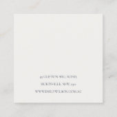 Marine Roest Goud Tropische blad Oorbel Display Vierkante Visitekaartje (Achterkant)