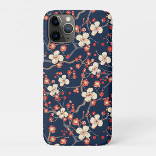 Marine Rood Kersenbloesem Japanse Bloem Case-Mate iPhone Case