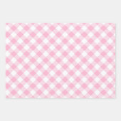 Marine, Roze en Blauw Plaid Inpakpapier Vel (Voorkant)