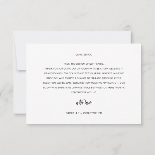 Marine & Roze Gouden Glamoureuze Platte Bedankkaar Bedankkaart (Achterkant)