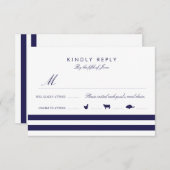 Marine RSVP & Menu (Voorkant / Achterkant)