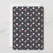 Marine Ruimte | Thema Galaxy Raket Kaart (Achterkant)