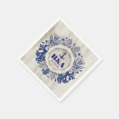 Marine rustieke Driftwood strand bruiloft Servetten (Hoek)